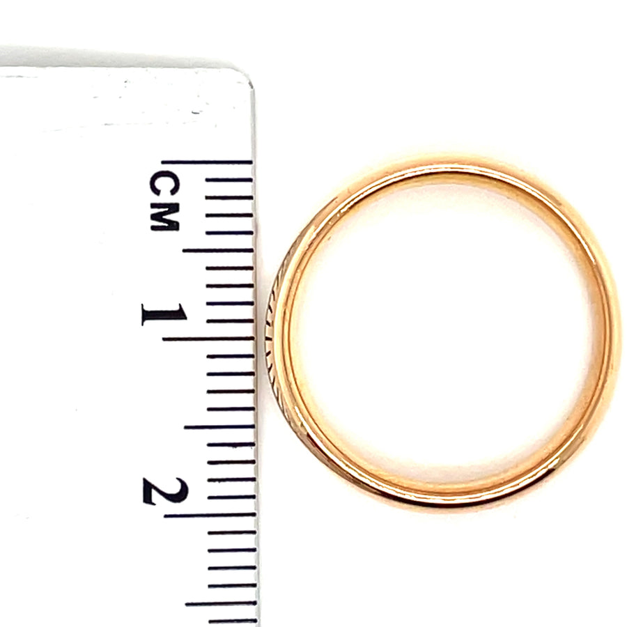 22ct Yellow Gold Band Ring - Size M