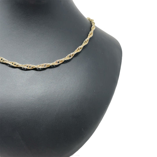 9ct Yellow Gold Fancy Link Chain (18")