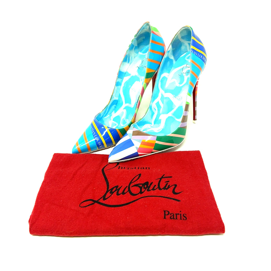 Pre-Owned Christian Louboutin So Kate Multi Colour Heels - UK Size 6 1/2 (EU 40)