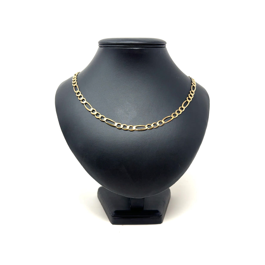 9ct Yellow Gold Figaro Chain (28")