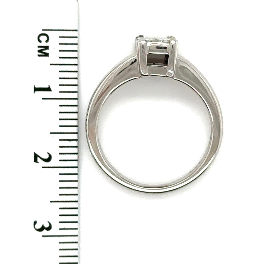 18ct White Gold Diamond Ring (c. 0.33ct) - Size K