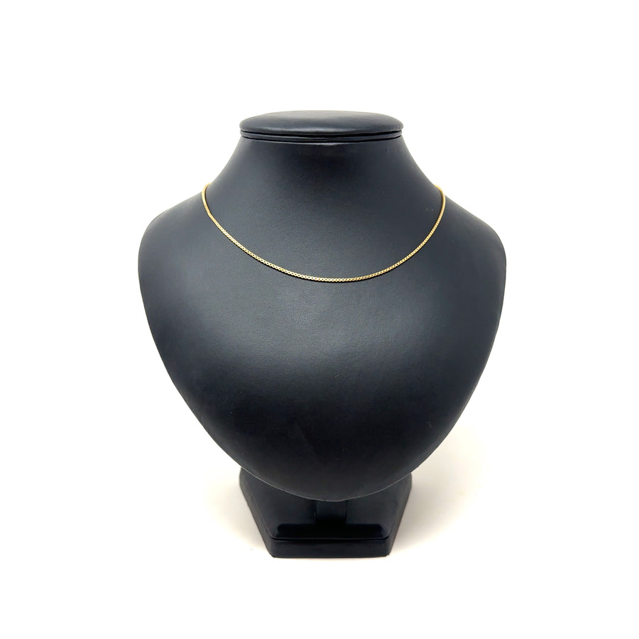 9ct Yellow Gold Box Chain (21")