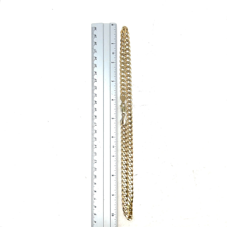 9ct Yellow Gold Curb Chain (21")