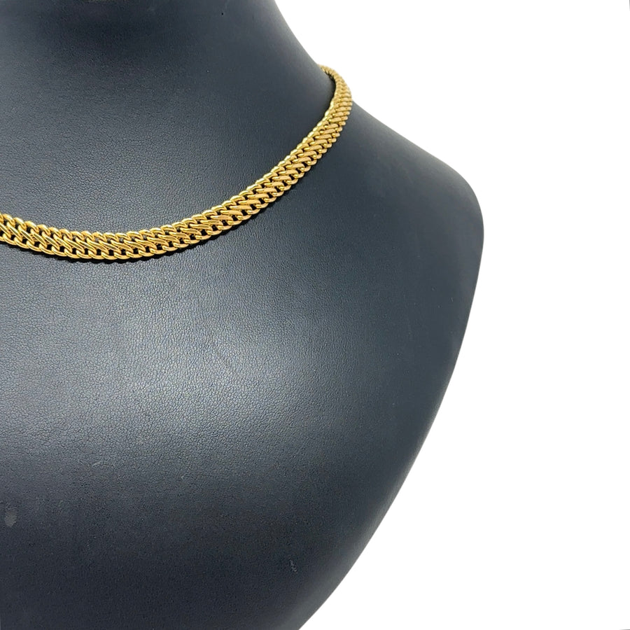 9ct Yellow Gold Fancy Link Chain (15")