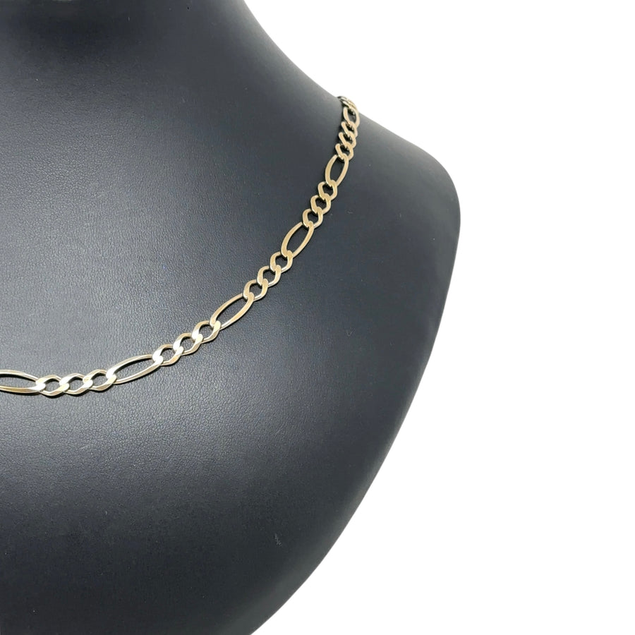 9ct Yellow Gold Figaro Chain (24")