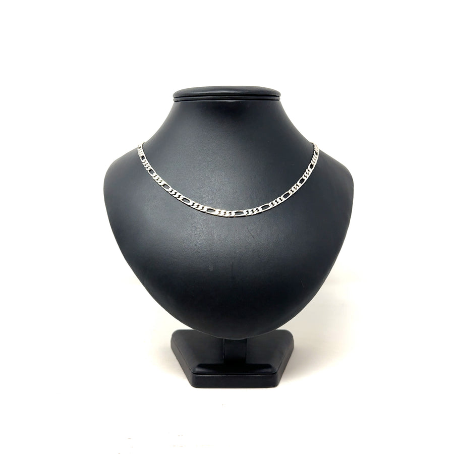 Sterling Silver Figaro Chain (24”)
