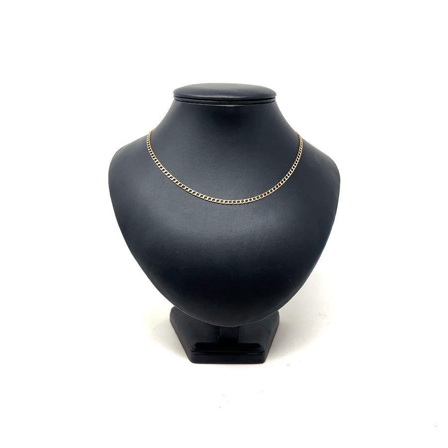 9ct Yellow Gold Curb Chain (19")