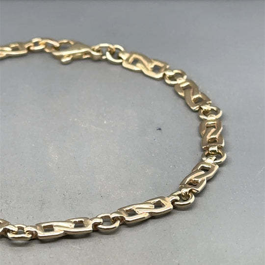 9ct Yellow Gold Fancy Link Bracelet