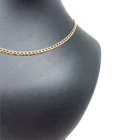 9ct Yellow Gold Curb Chain (16")
