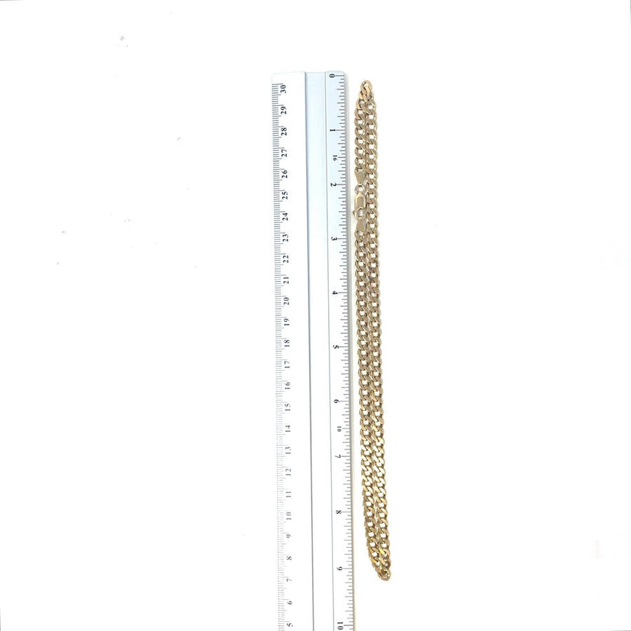9ct Yellow Gold Curb Chain (18")