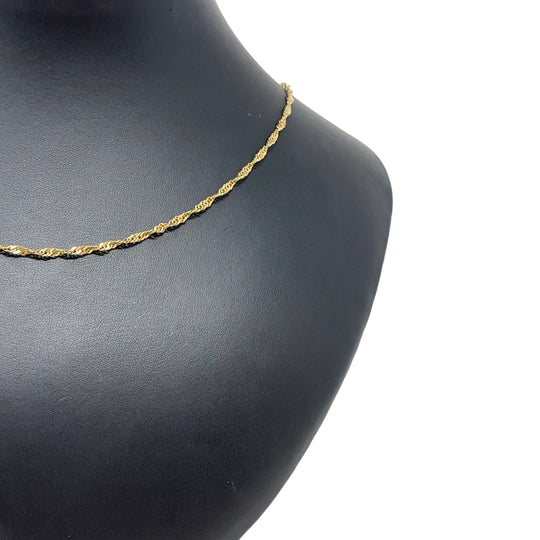 9ct Yellow Gold Twist Chain (24")