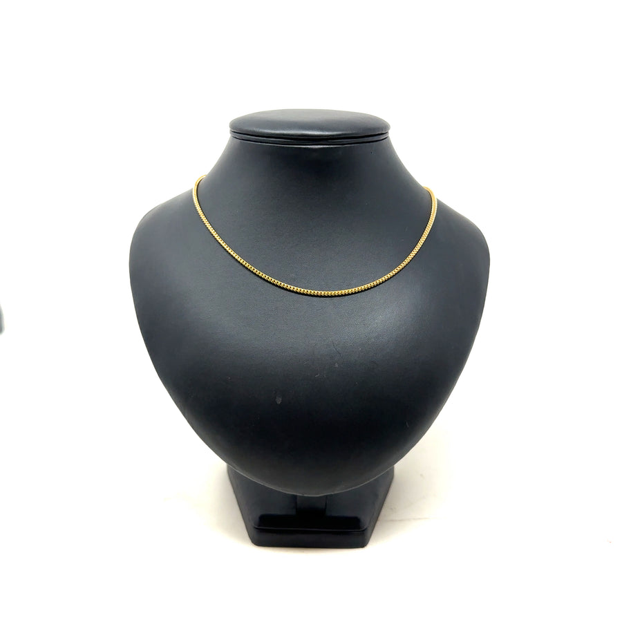 9ct Yellow Gold Box Chain (18")