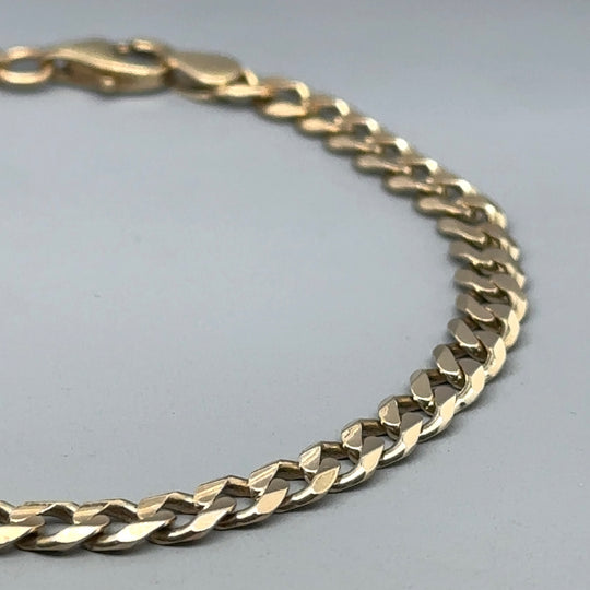 9ct Yellow Gold Curb Bracelet