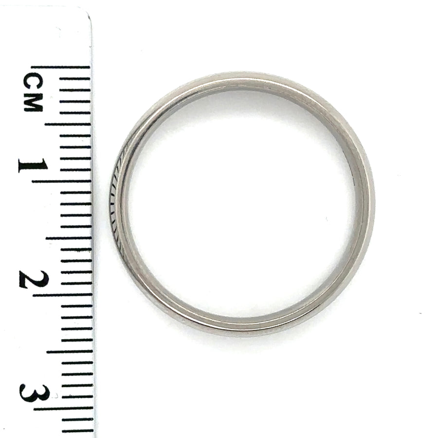 Palladium Band Rings - Size U