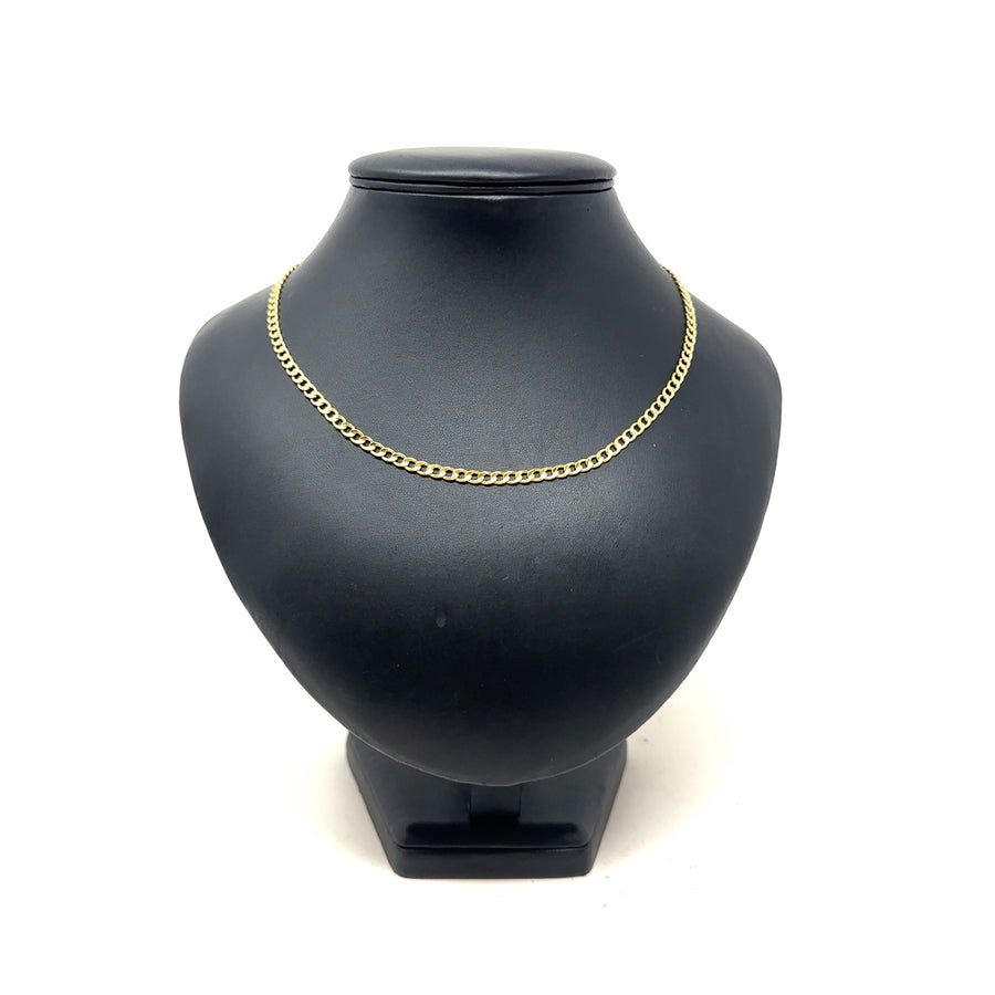 9ct Yellow Gold Curb Chain (18")