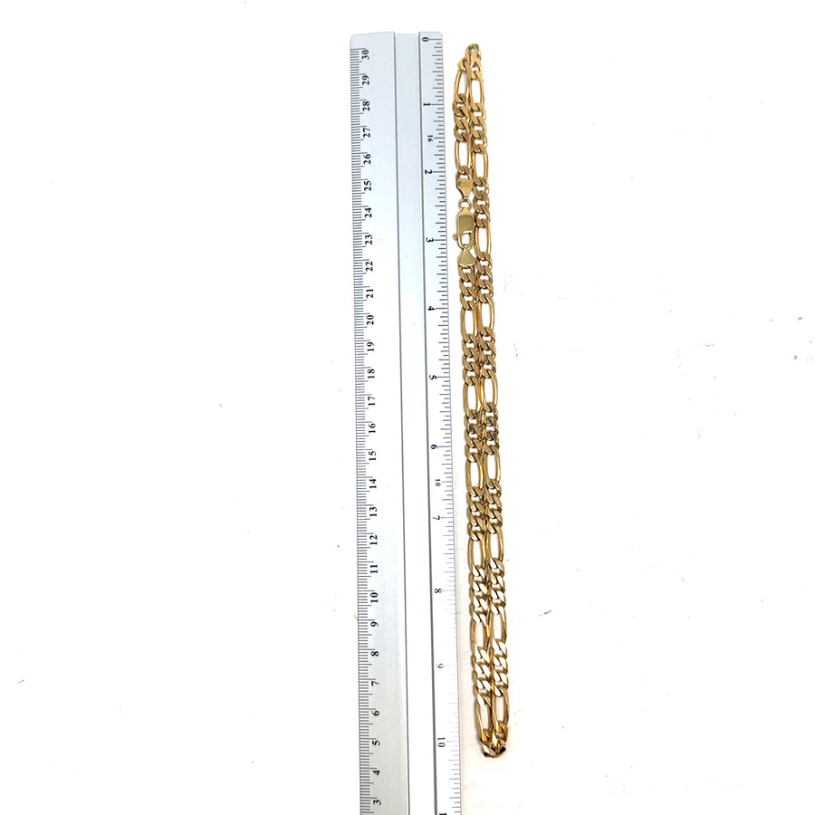 9ct Yellow Gold Figaro Chain (20")