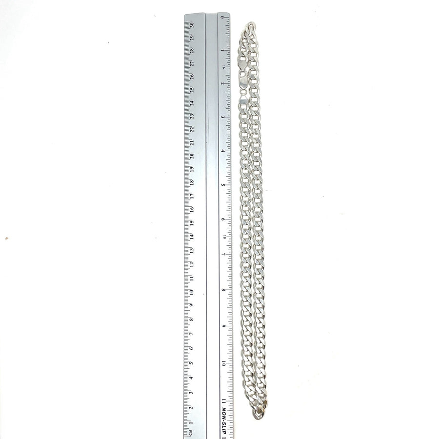 Sterling Silver Curb Chain (23")