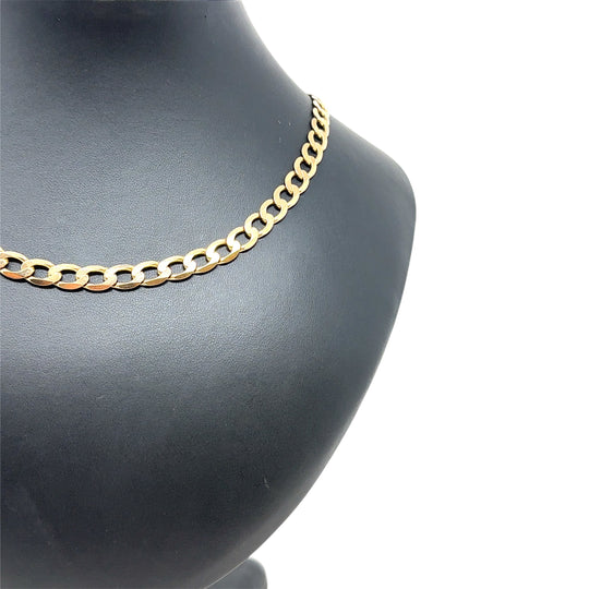 9ct Yellow Gold Curb Chain (20")