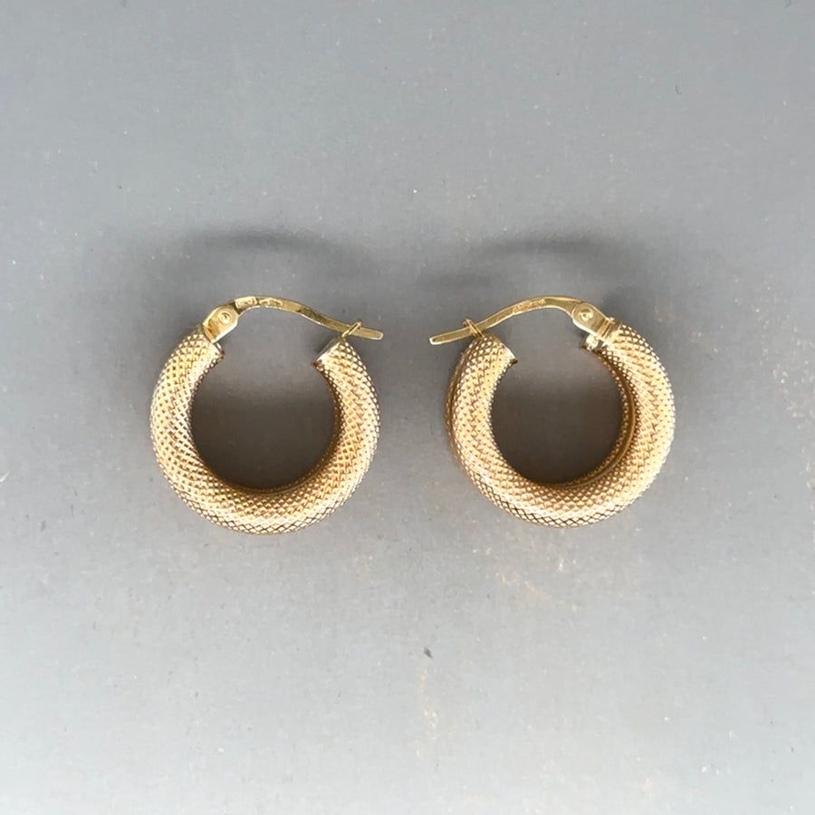 9ct Yellow Gold Hoop Earrings