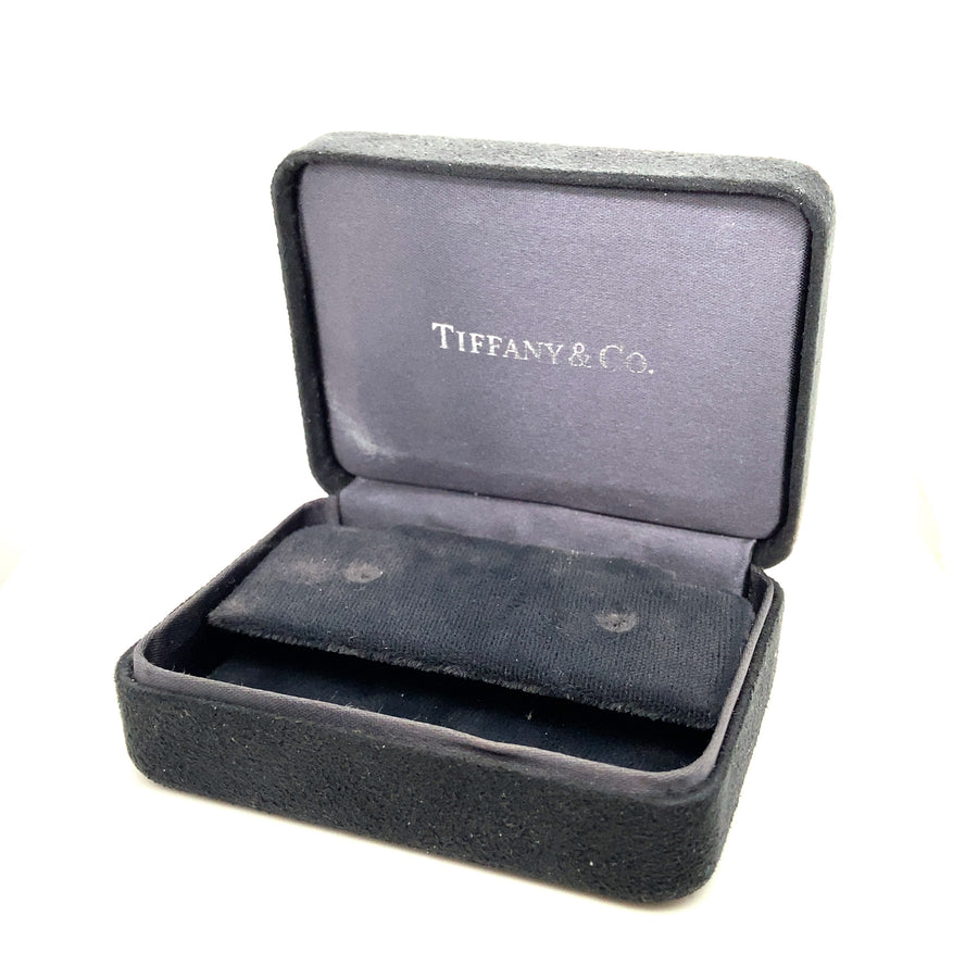 Platinum Tiffany & Co Single Stone Diamond Stud Earrings (c. 0.38ct)