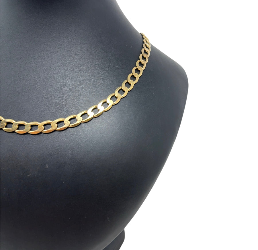 9ct Yellow Gold Curb Chain (24")