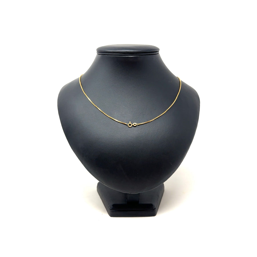 9ct Yellow Gold Box Chain (21")