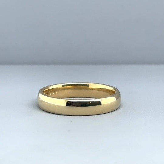 18ct Yellow Gold Band Ring - Size M