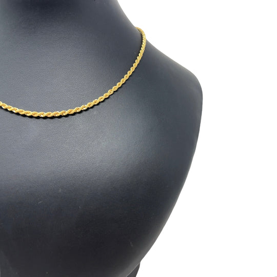 18ct Yellow Gold Twist Chain (30”) NEW!