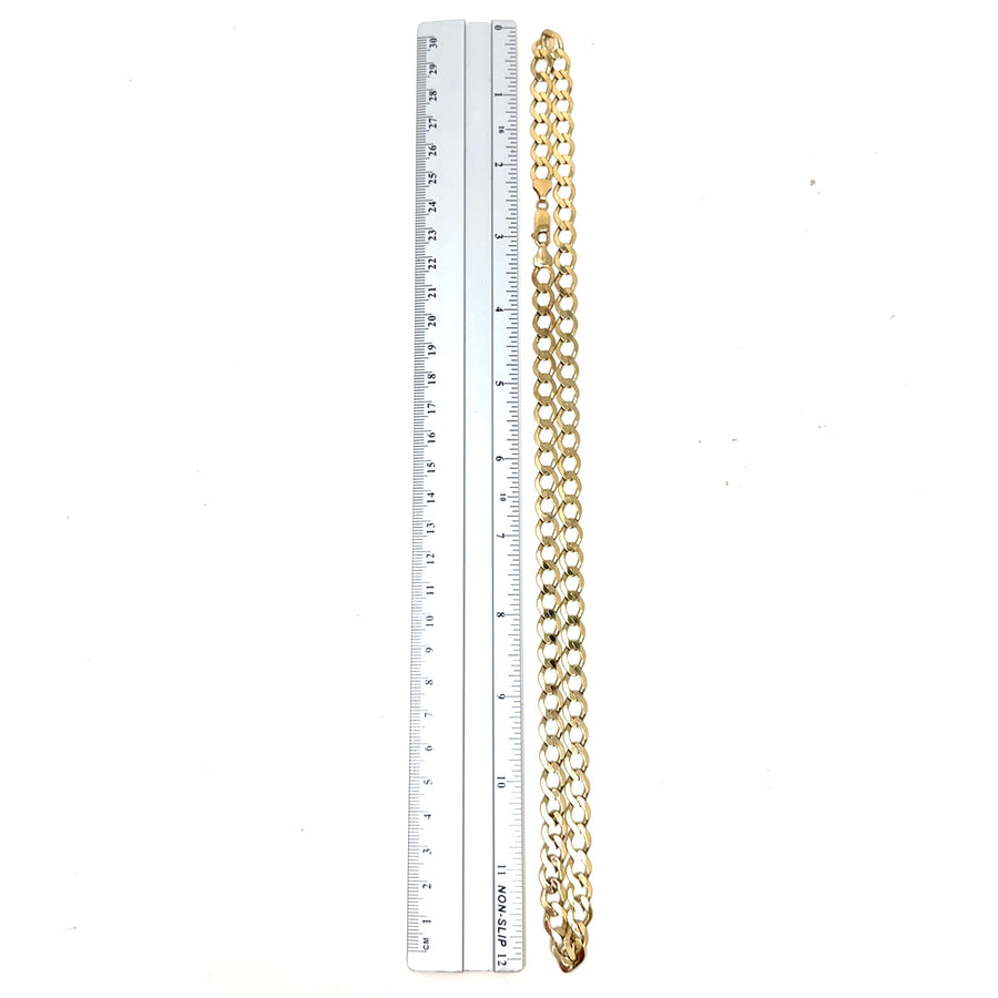 9ct Yellow Gold Curb Chain (24")