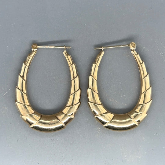 9ct Yellow Gold Hoop Earrings