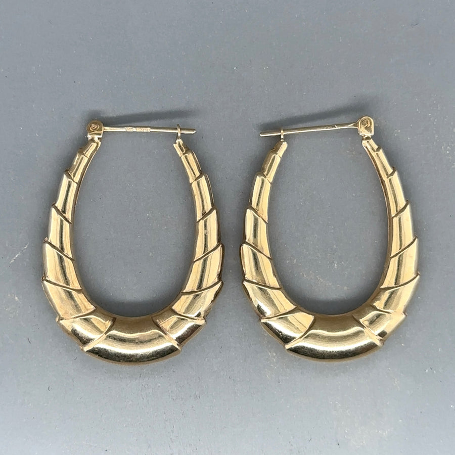 9ct Yellow Gold Hoop Earrings