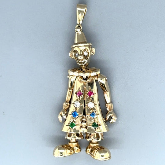9ct Yellow Gold Cubic Zirconia Pendant