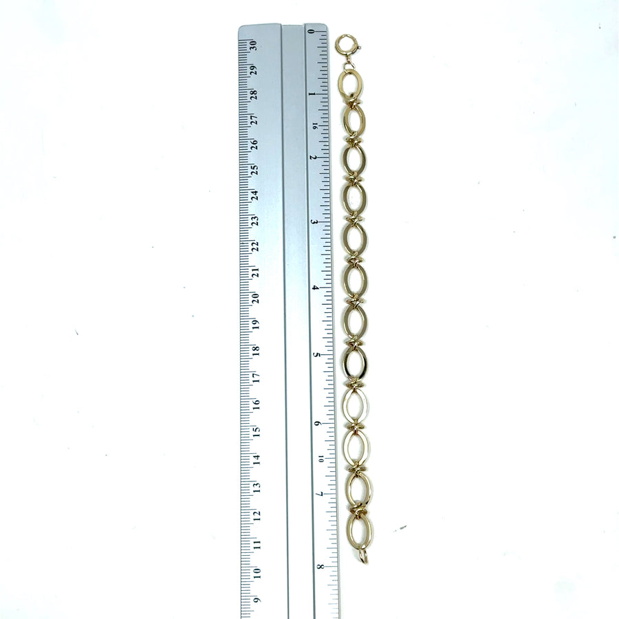 9ct Yellow Gold Fancy Link Bracelet