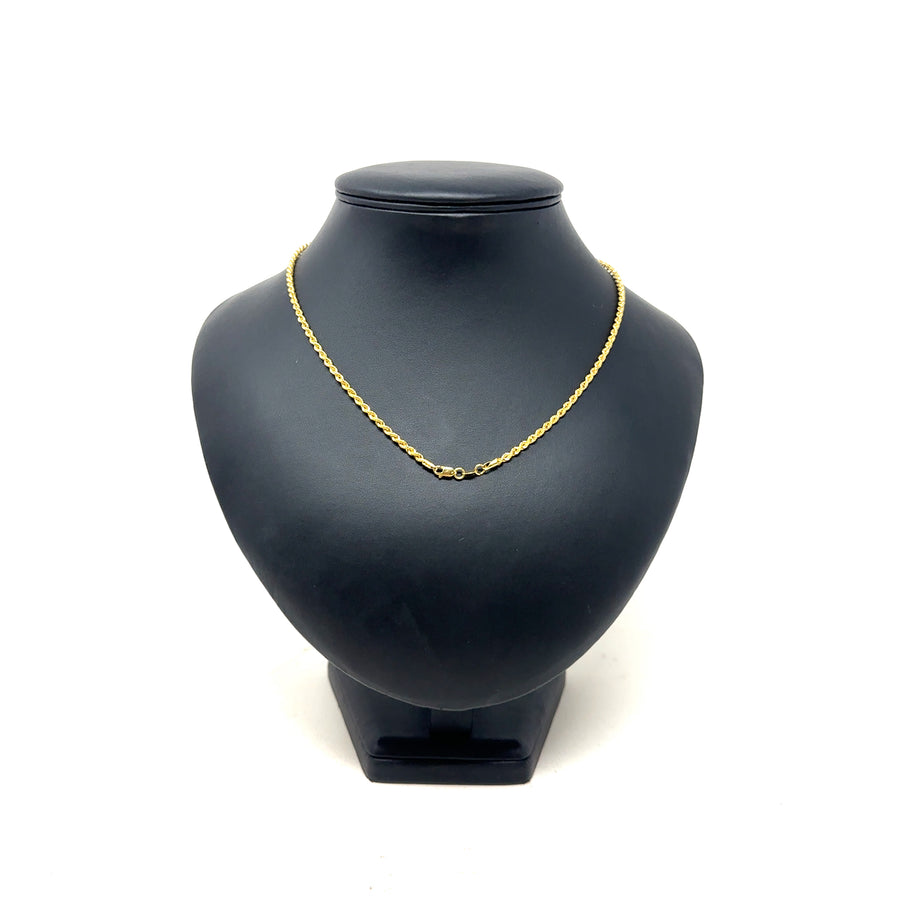 18ct Yellow Gold Twist Chain (30”) NEW!