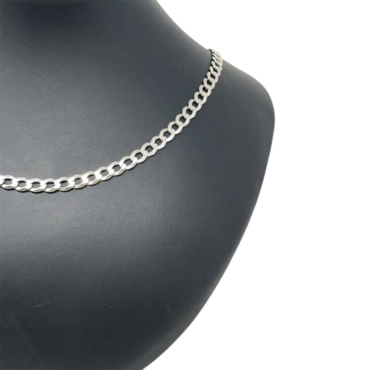 Sterling Silver Curb Chain (36")