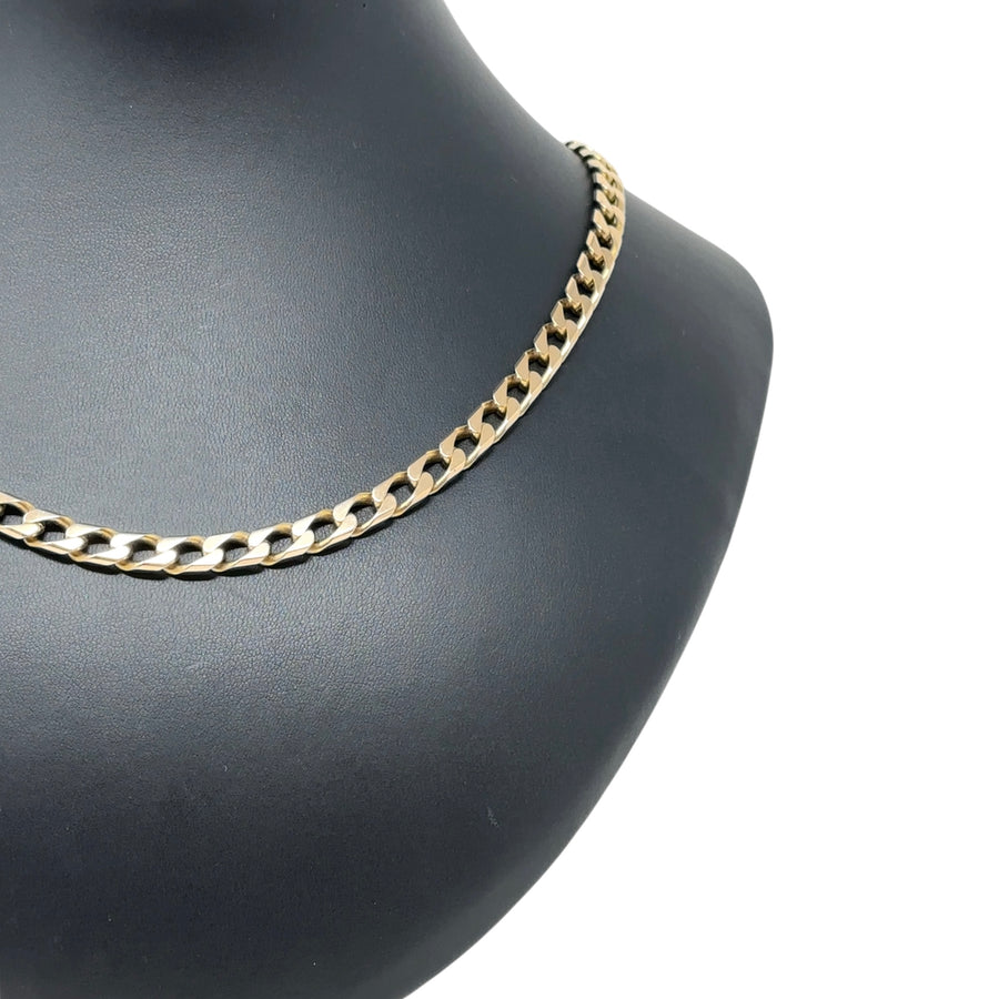 9ct Yellow Gold Curb Chain (22")