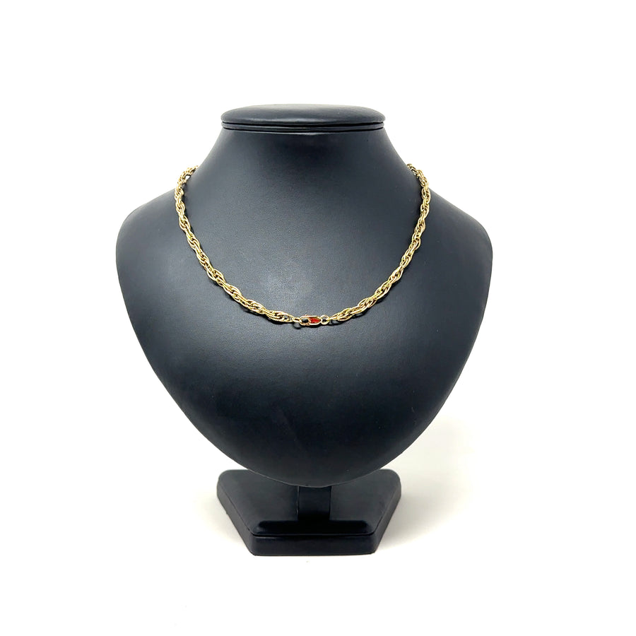 9ct Yellow Gold Fancy Link Chain (18")