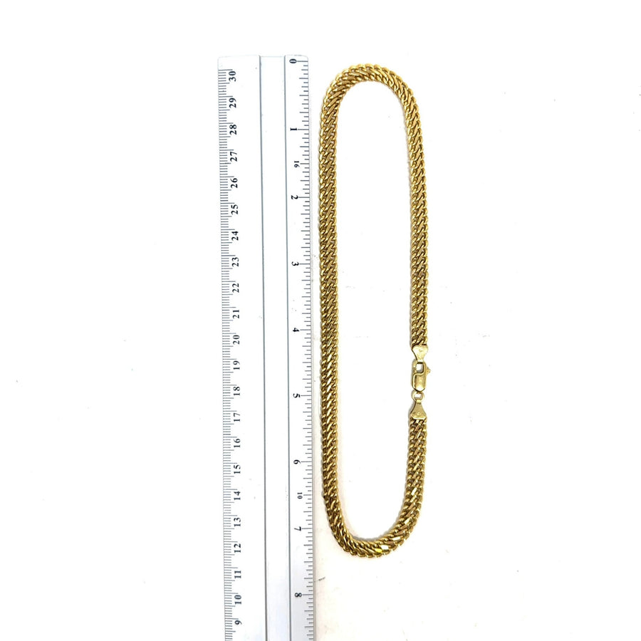 9ct Yellow Gold Fancy Link Chain (15")