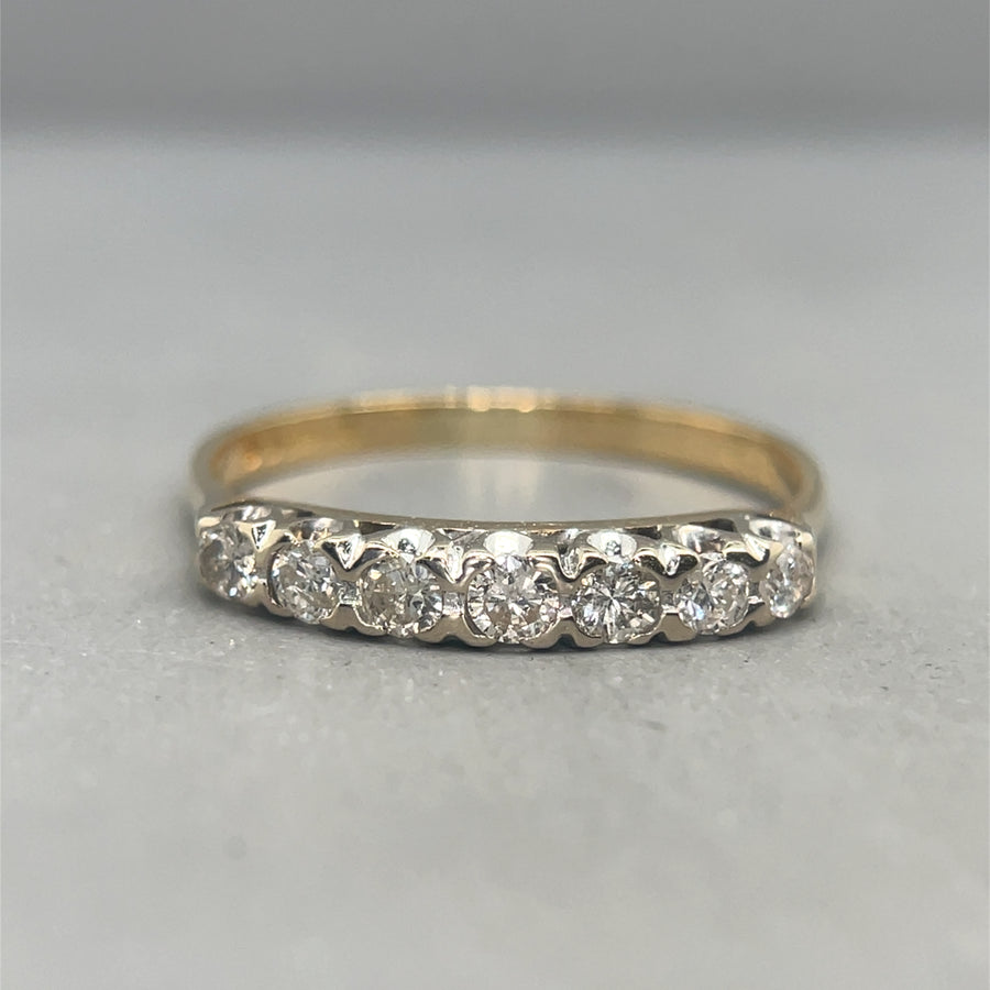 18ct Yellow Gold Diamond Ring (c. 0.30ct) - Size L 1/2