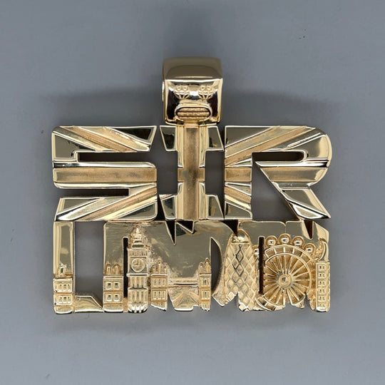 9ct Yellow Gold Sir London Pendant
