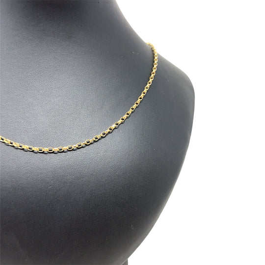 9ct Yellow Gold Belcher Chain (22")