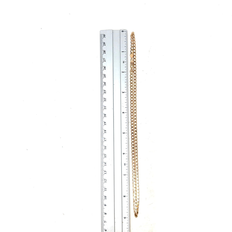 9ct Yellow Gold Curb Chain (19")
