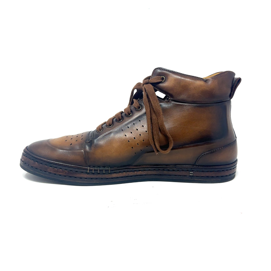 Pre-Owned Leather Brown Berluti Boots - UK Size 12 (EU 47)