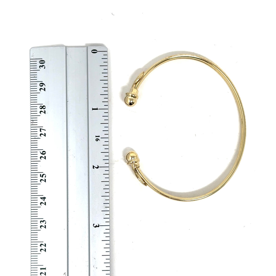 9ct Yellow Gold Fancy Torque Bangle