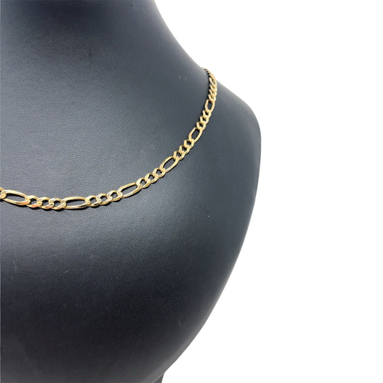 9ct Yellow Gold Figaro Chain (21")