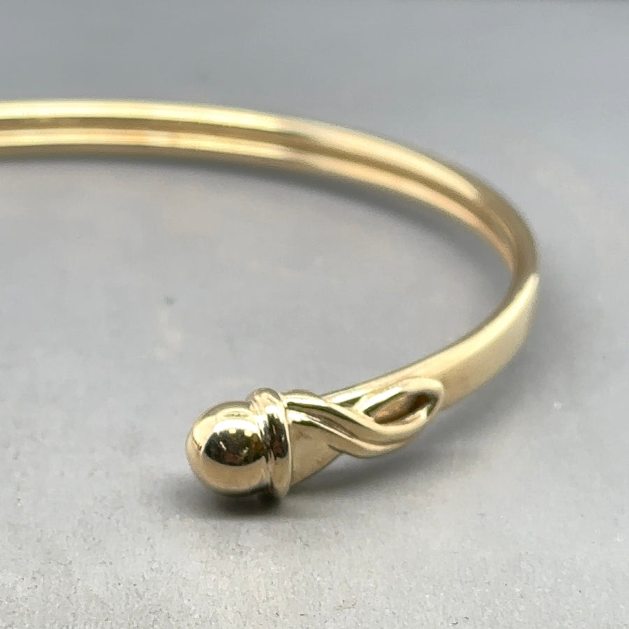 9ct Yellow Gold Fancy Torque Bangle
