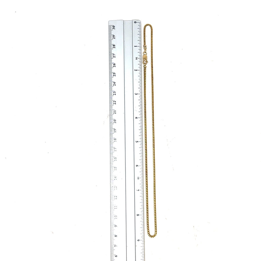 9ct Yellow Gold Box Chain (18")