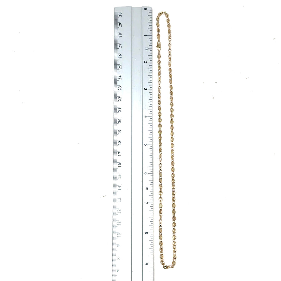 9ct Yellow Gold Fine Marine Link Chain (18")