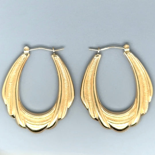 9ct Yellow Gold Hoop Earrings