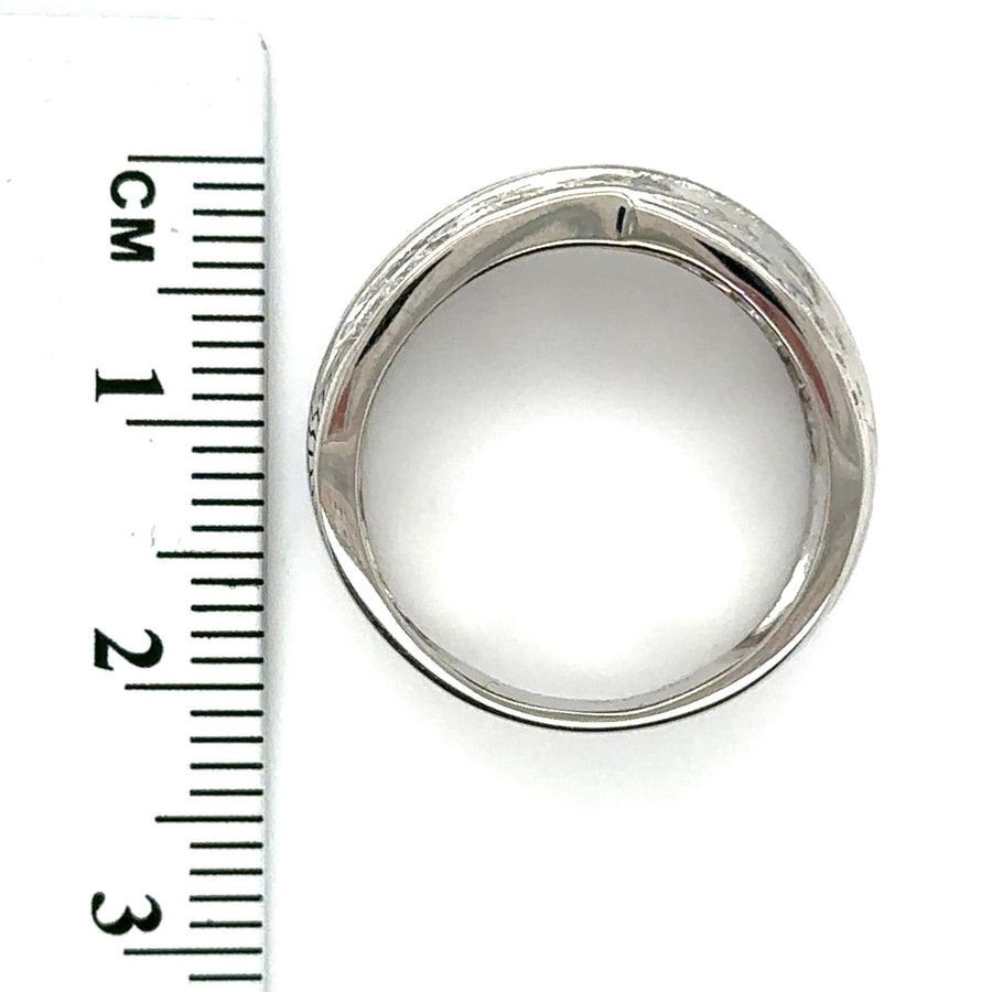 18ct White Gold Diamond Set Ring (C. 0.75ct) - Size M